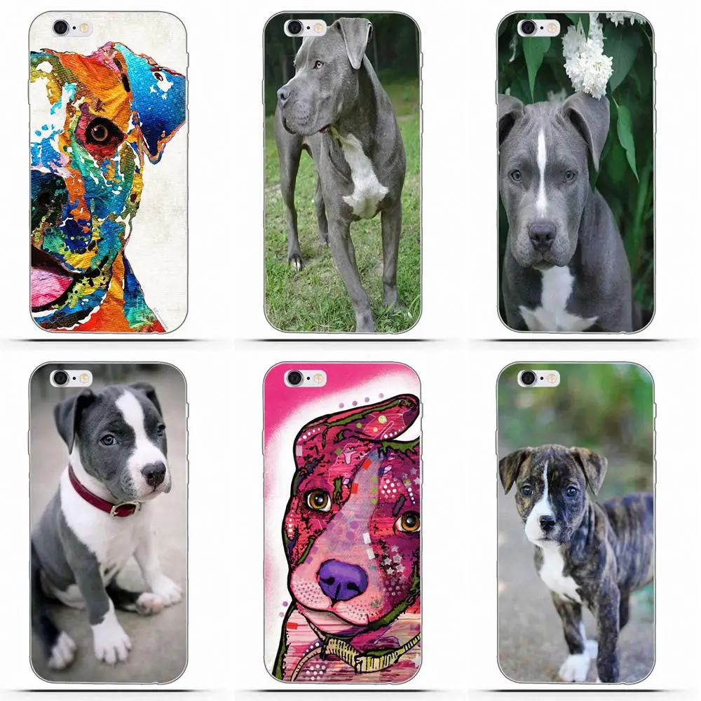 Buy TPU Protective Colorful Puppy Pitbull Gog For Huawei G7 Y6 II Y7 Xiaomi Redmi Note 2 3 5 Mi 4 4C 4I 5S 5X 6X 8 SE Pro on