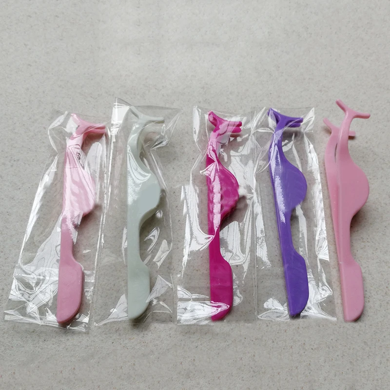 

GAM-BELLE 5pcs Plastic Eyelashes Extension Tweezers Auxiliary Clamp Clips Practice Beauty Eye Lash Makeup Tools