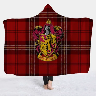 03 3D принт Слизерин Ravenclaw Gryffindor Hufflepuff одеяло с капюшоном Готический Шерпа флис теплые мягкие, удобные для носки плед постельное белье - Color: 03