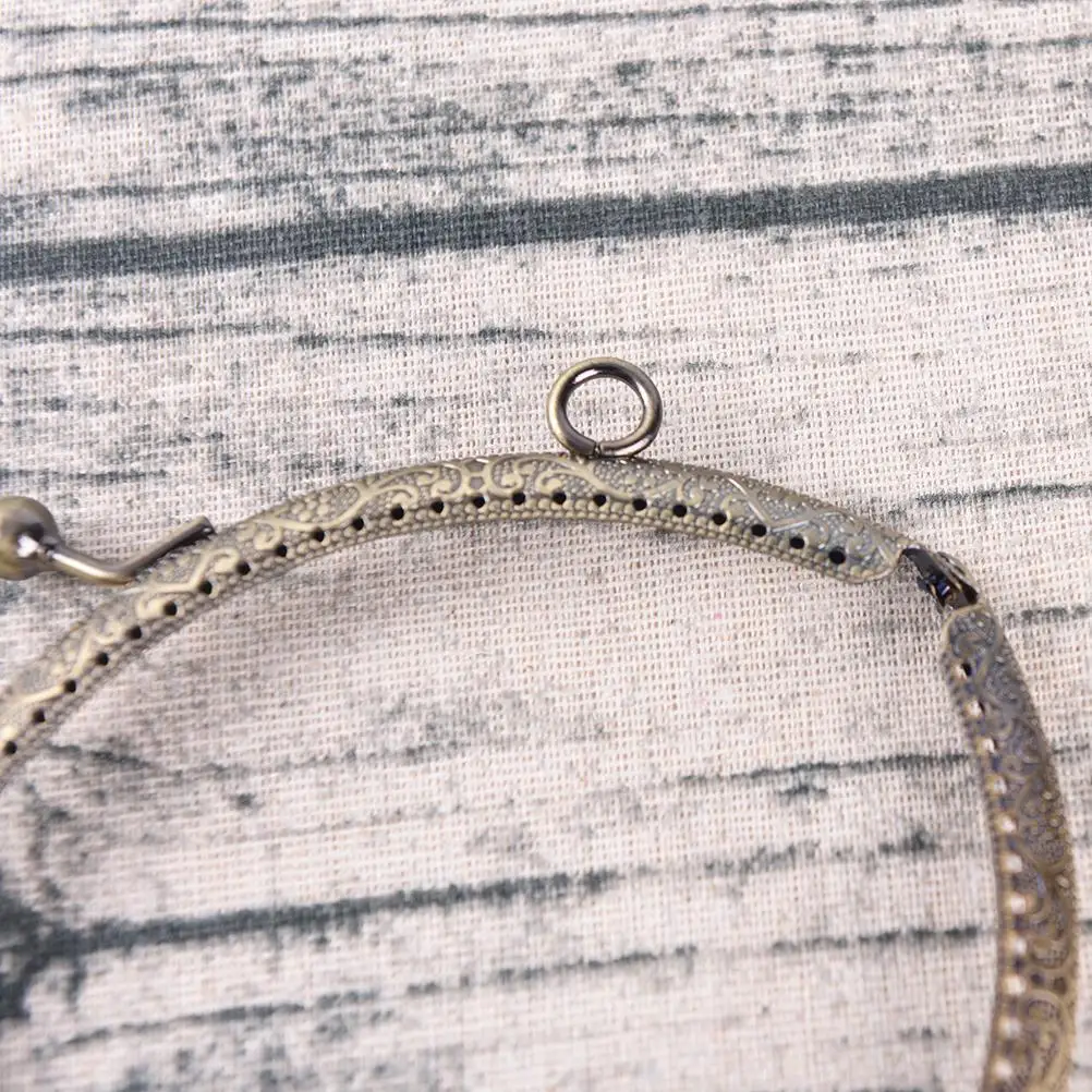 Сделай Сам 20 см античная латунь металлическая рама для кошелька кольцо застежка