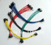 100pcs lot 2 54mm 30cm male to male 1p 1p dupont wire jumper cable for arduino 5 colors free shipping