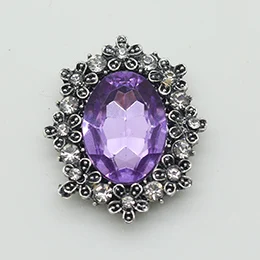 Light purple Мода 10 шт 25*30 мм Ретро цветные стразы Пуговицы Свадебные декоративные пуговицы DIY волосы цветок центр скрупбукинг аксессуары - Цвет: Light purple
