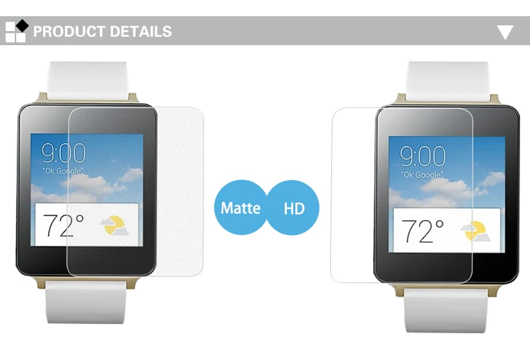 Прозрачная глянцевая пленка высокой четкости для LG G Watch _ Антибликовая матовая