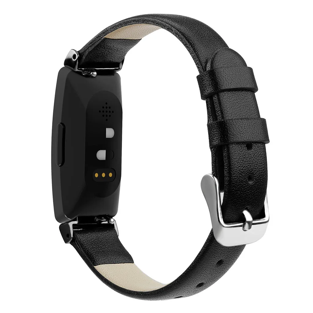 Ouhaobin кожаный ремешок для часов, ремешок для Fitbit Inspire/Inspire HR, роскошные кожаные ремешки, сменный Браслет с металлической пряжкой 430#2