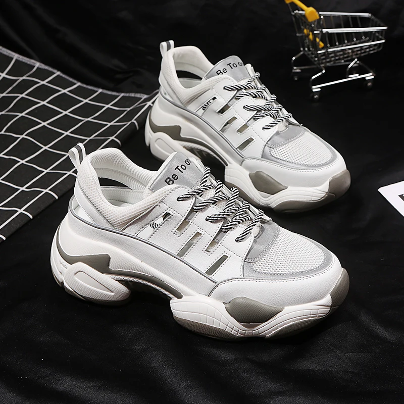 Кроссовки женские босоножки Новинка 2019 года сезон лето сетчатая обувь красного и