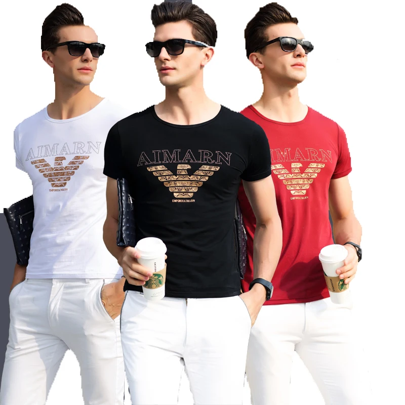 Мужчины футболки 2016 летний мода мужской марка одежды с коротким рукавом
