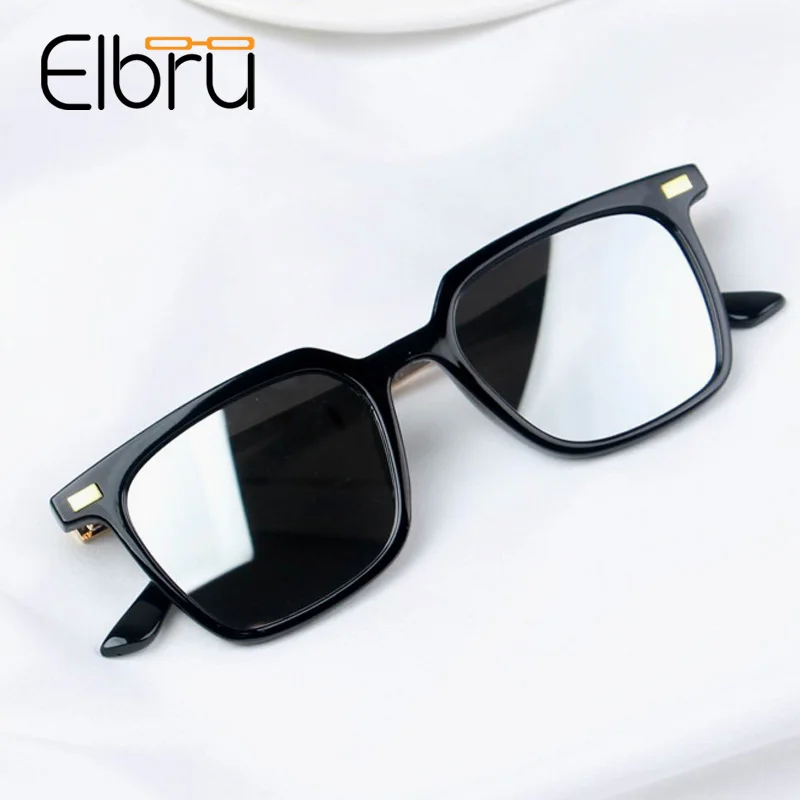 Elbru квадратные детские солнцезащитные очки модные конфетных цветов UV400 для