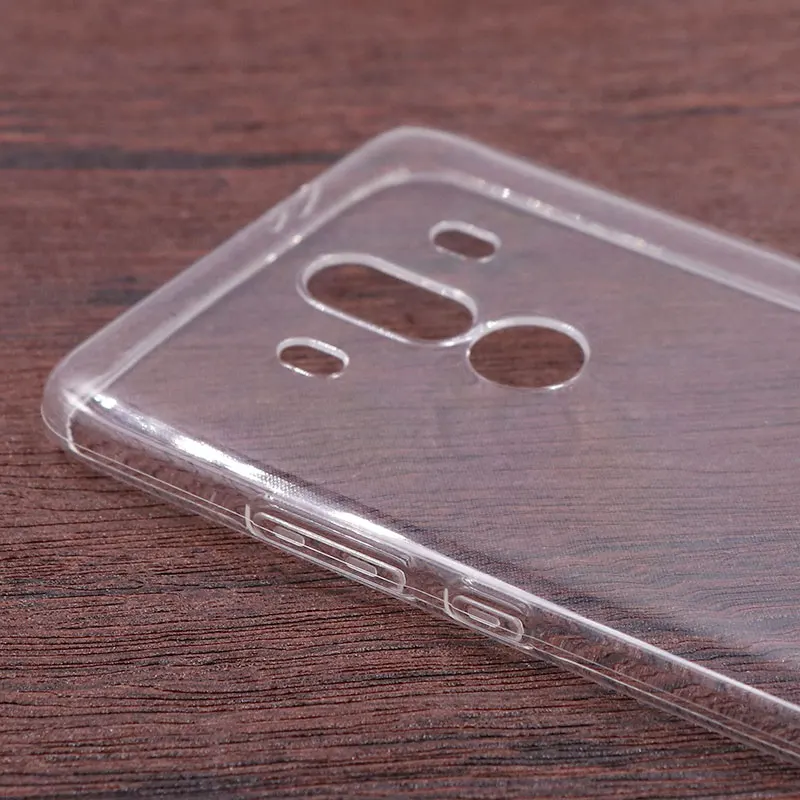Силиконовый чехол для Huawei Mate RS 10 Pro 9 прозрачный ультратонкий противоударный
