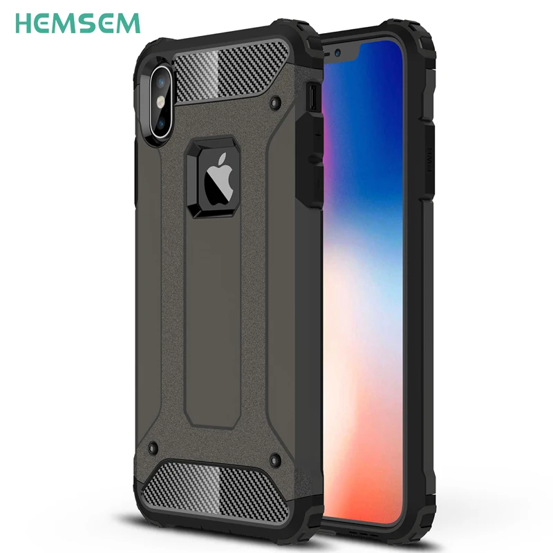 Для iPhone X XS Max XR ударопрочный 2в1 Гибридный чехол для XSmax 5 6s 7 8 Plus Spigens полный