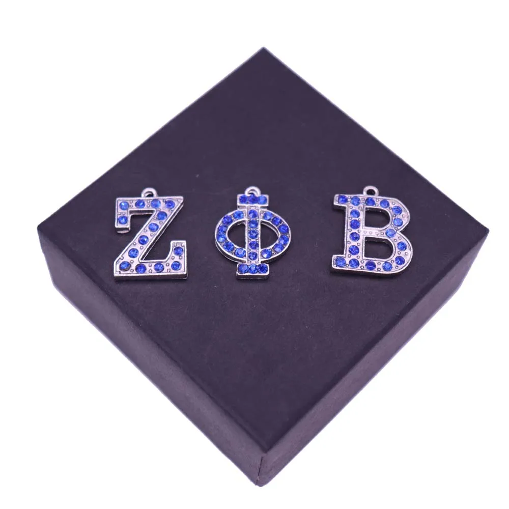 Подвеска в виде греческой буквы Zeta Phi Beta украшение для колледжа женское ювелирное