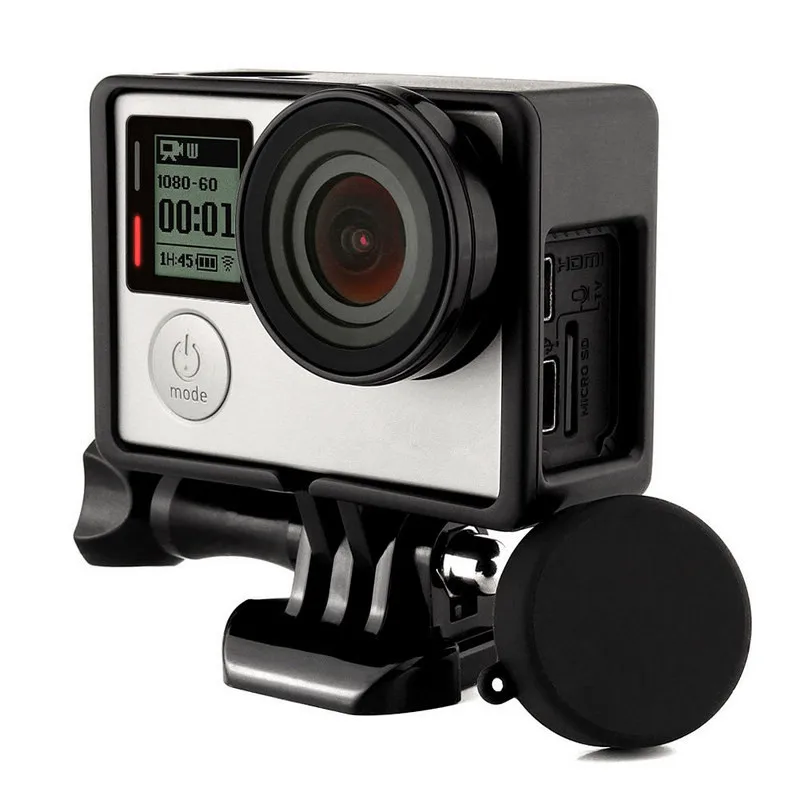 Для GoPro Hero 4 стандартная рамка защитный корпус Чехол крепление + УФ защита