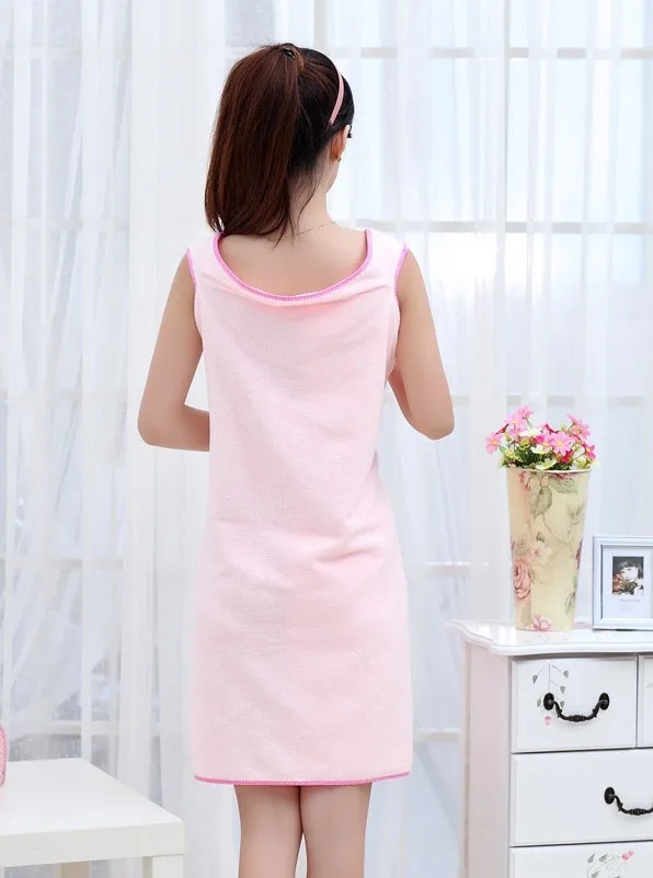 2014 New Hot sale polyester fiber towels Variety Magic bath towel can be worn a couple Bra-style skirt bathrobe 310g | Дом и сад
