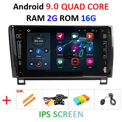 " DSP Android 9,0 ips экран 64G радио GPS 2 DIN в автомобиль для TOYOTA Sequoia Tundra стерео без DVD плеера навигационный приемник аудио - Цвет: 9.0 2G 16G IPS