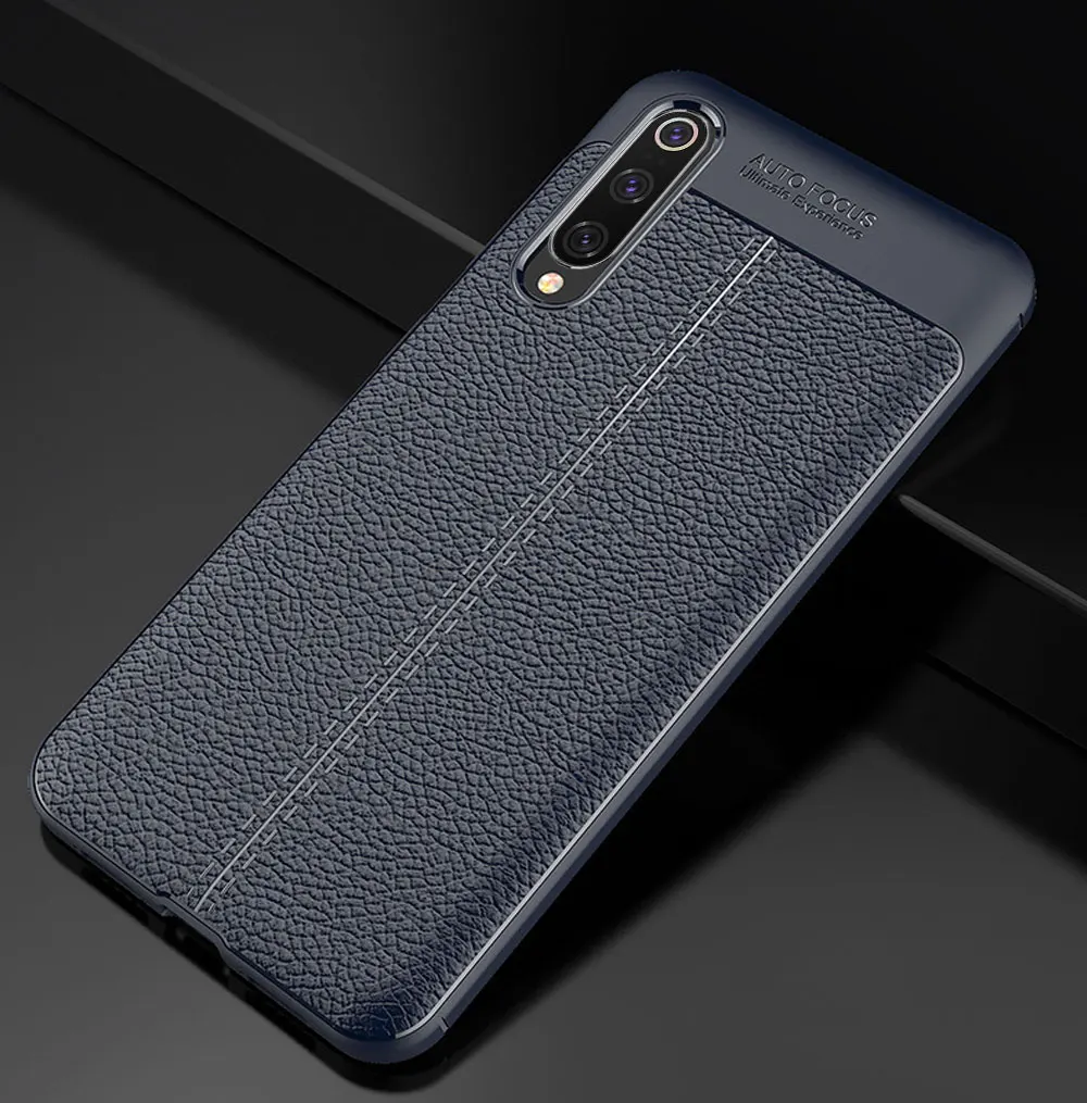 Для Xiaomi Mi 9 SE Чехол кожаный Стильный чехол противоударный Прочный TPU чехол для телефона для Mi 9 Mi9 SE чехол 360 полная защита бампер