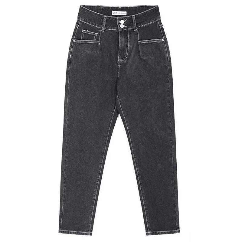 LEIJIJEANS новинка брюки талия низкая эластичная свободные Харлан длинные джинсы