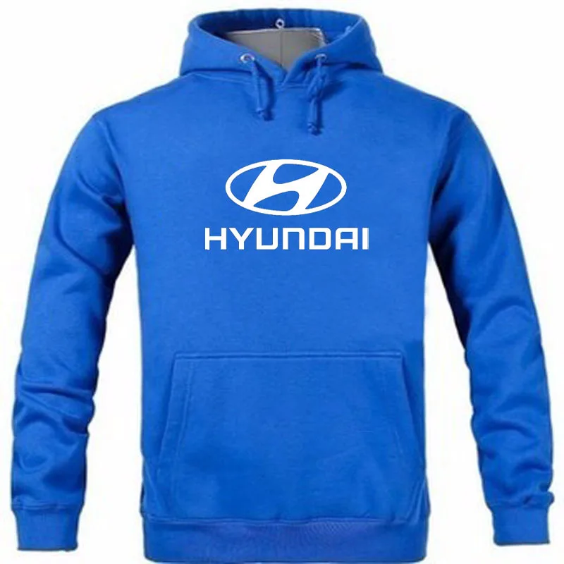 Осень и Зима Новое поступление hyundai логотип пуловер толстовка с принтом