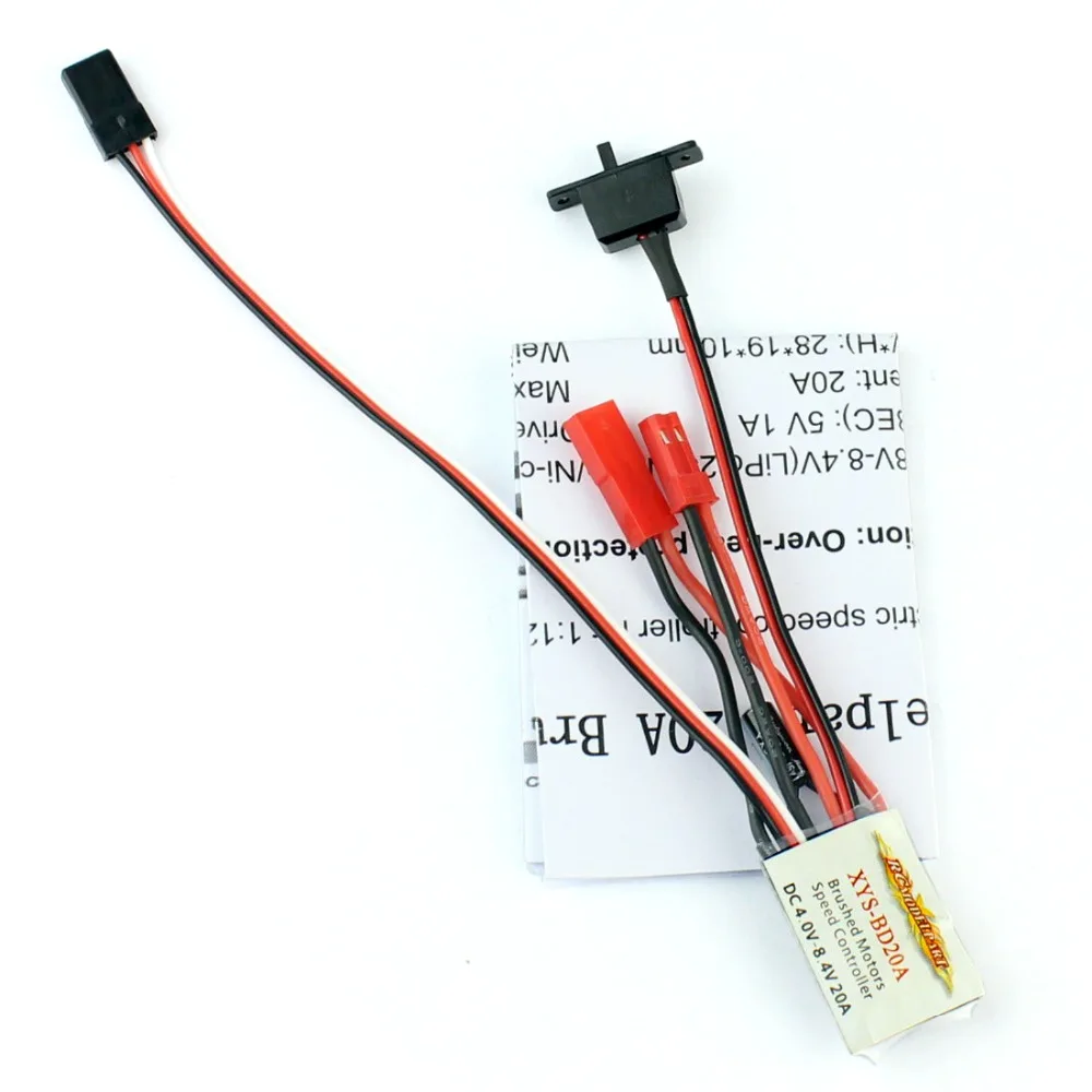 Регулятор скорости двигателя автомобиля F05615 20A с щеткой ESC функцией тормоза для