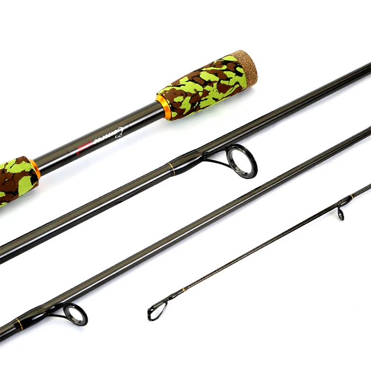 CEMREO портативное карбоновое спиннинговое удилище vara de pesca 4 секции удочка для