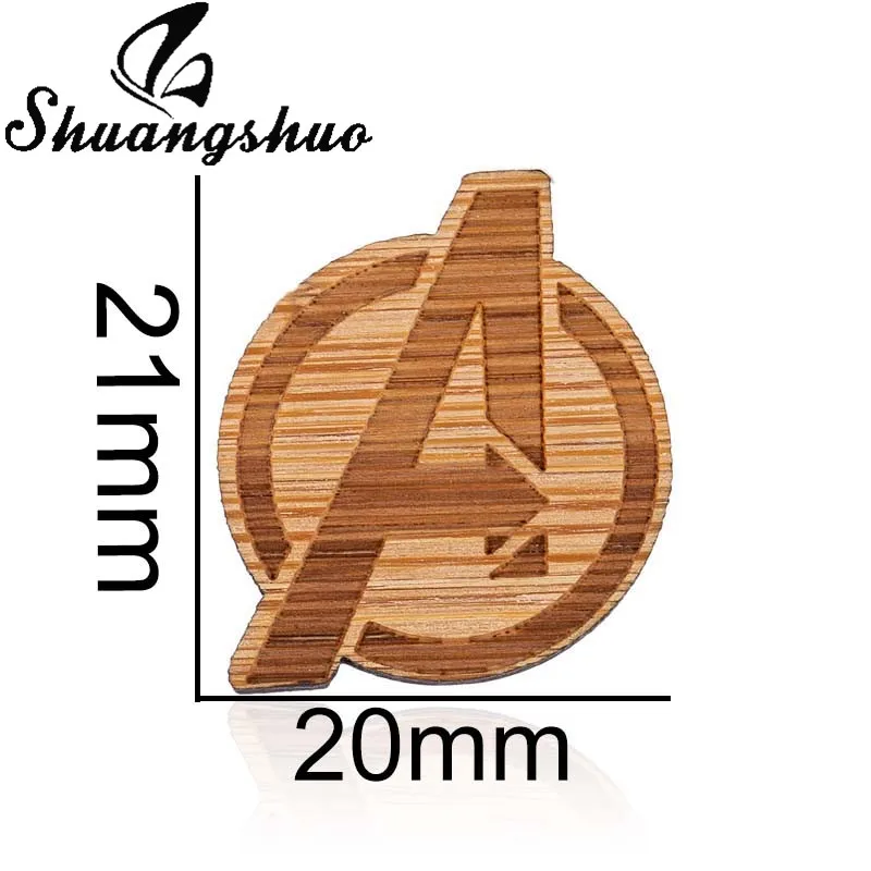 MTXZ37 Shuangshuo брошь Marvel шпильки Мстители Магнитная дерево броши для женщин милые животные Микки Ежик шпильки Лазерная вырезанная буква булавки - Окраска металла: MTXZ37