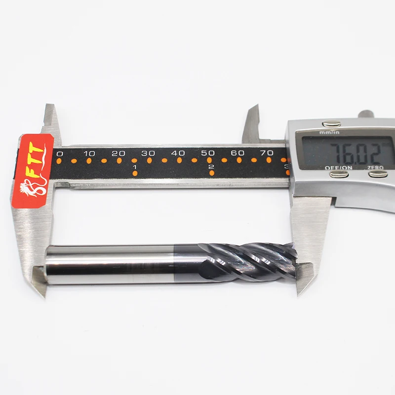 1PCS HRC50 12mm Solid Carbide Endmill D12X30LXD12X75L 4Flute Standard Length Side milling Slotting Profiling face mill | Инструменты