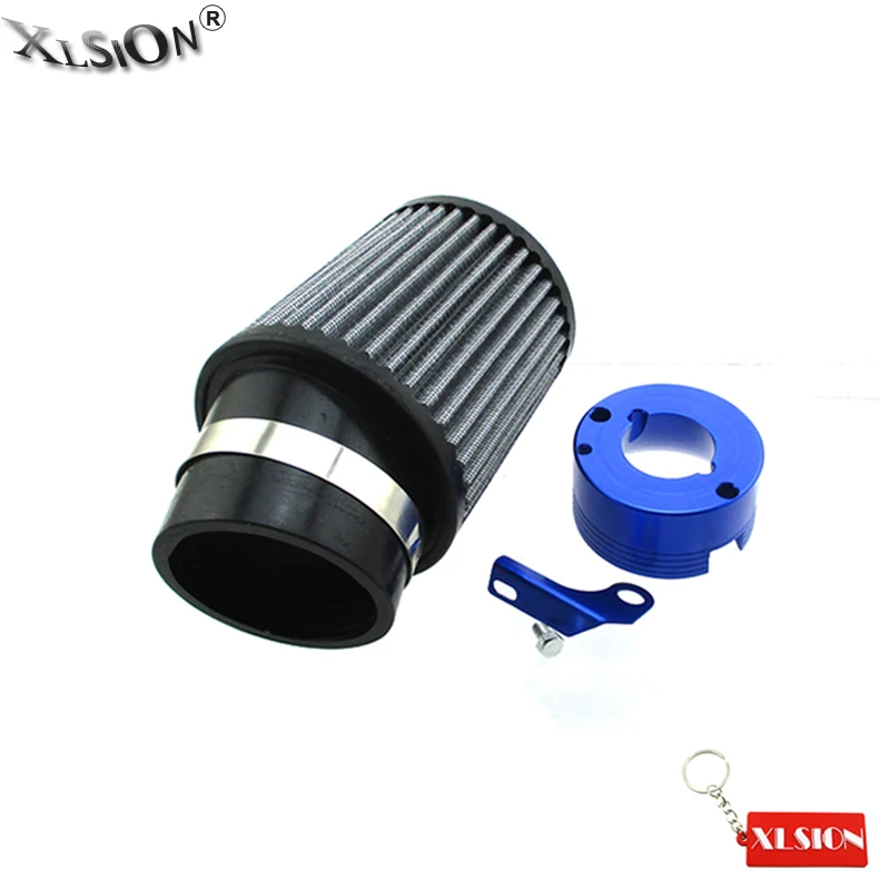 XLSION Aftermarket 62 мм синий комплект адаптера воздушного фильтра для Predator 301cc 420cc Honda GX340