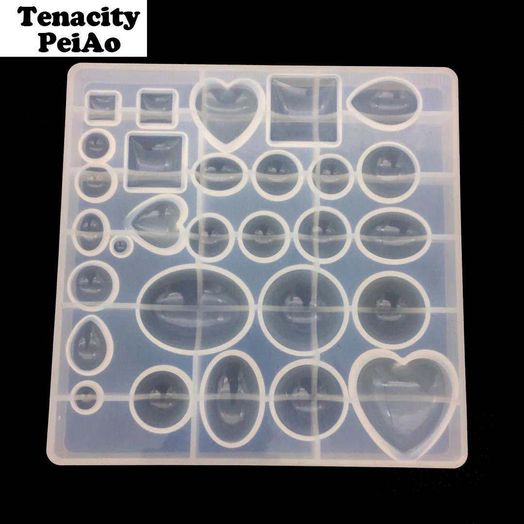 Силиконовая форма сделай сам для уф смолы кабошон сережек браслетов инструменты