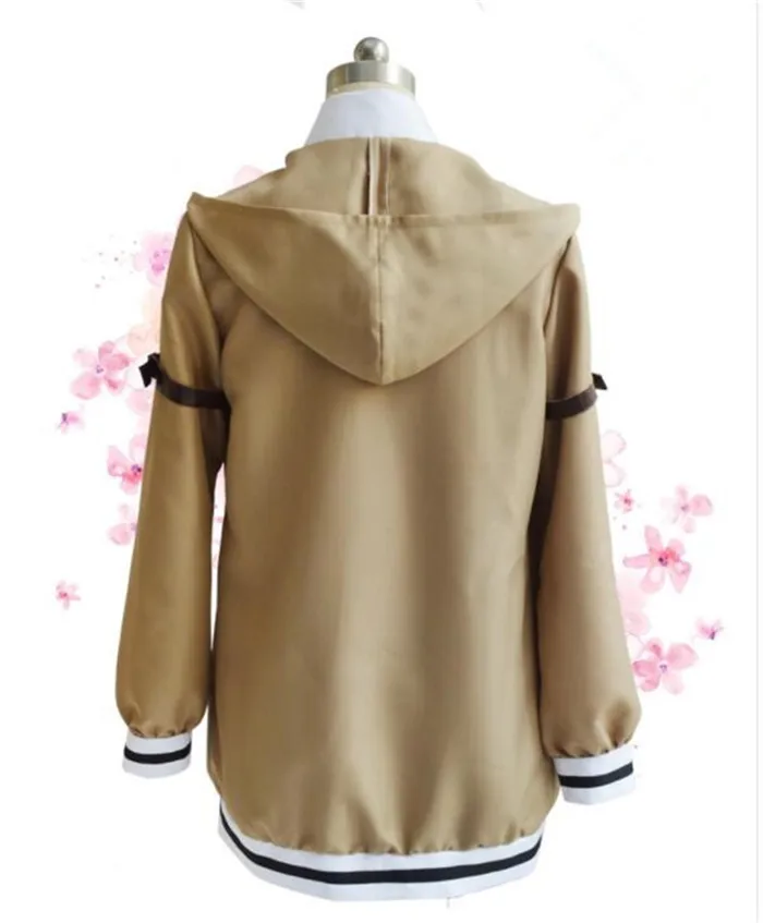women coat Японское аниме Steins Gate Косплей Костюм Makise Kurisu пальто-жакет для косплея Наряд Костюмы Униформа A497 - Цвет: women coat