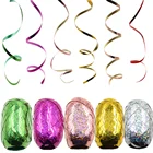 6 шт Упаковка 10 м Алюминиевая фольга шар лента-лазер Свадьба День Рождения Вечеринка украшения мульти-цветной воздушный шар аксессуары