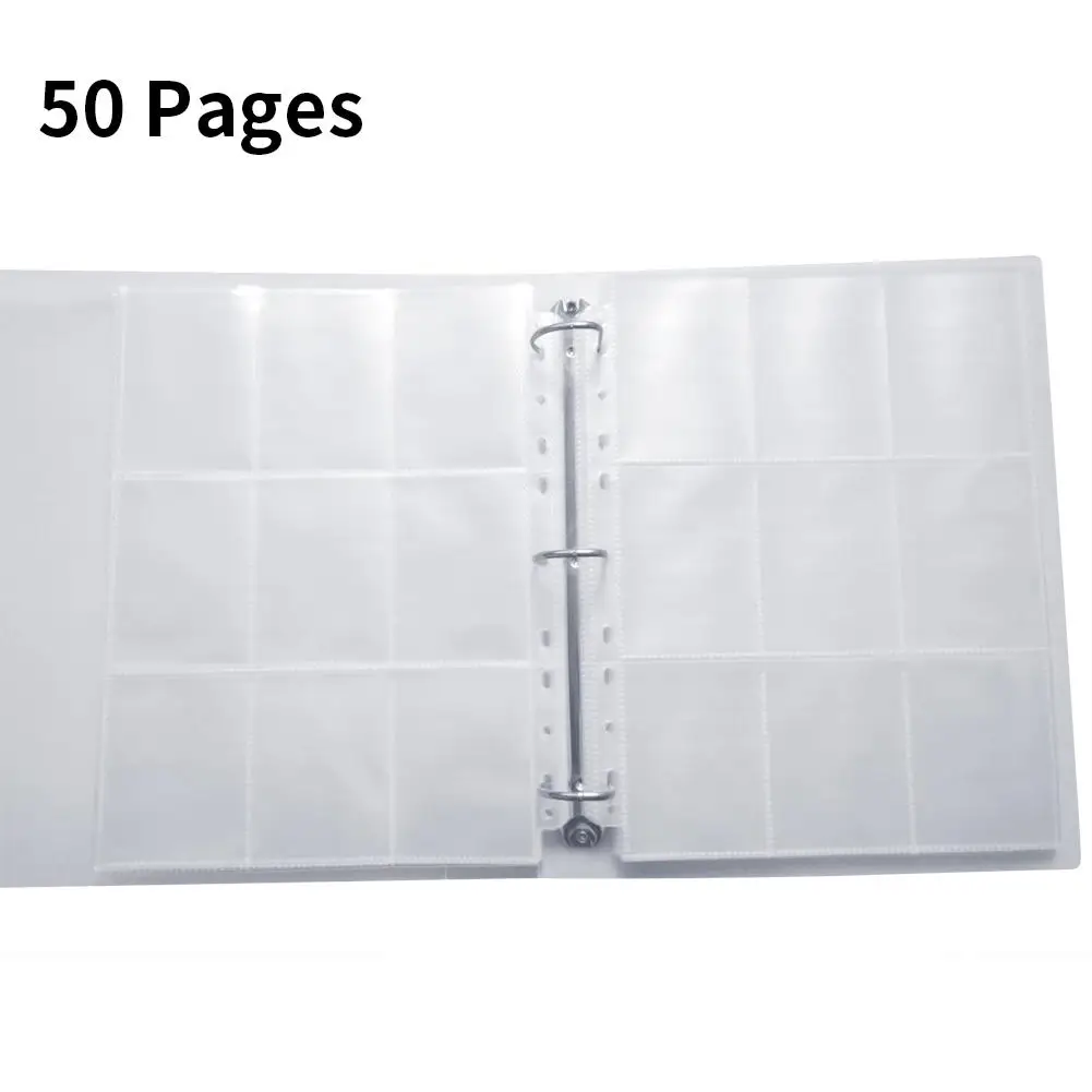 PP книга для игр с 9 отделениями альбом коллекция прозрачный держатель карты карта