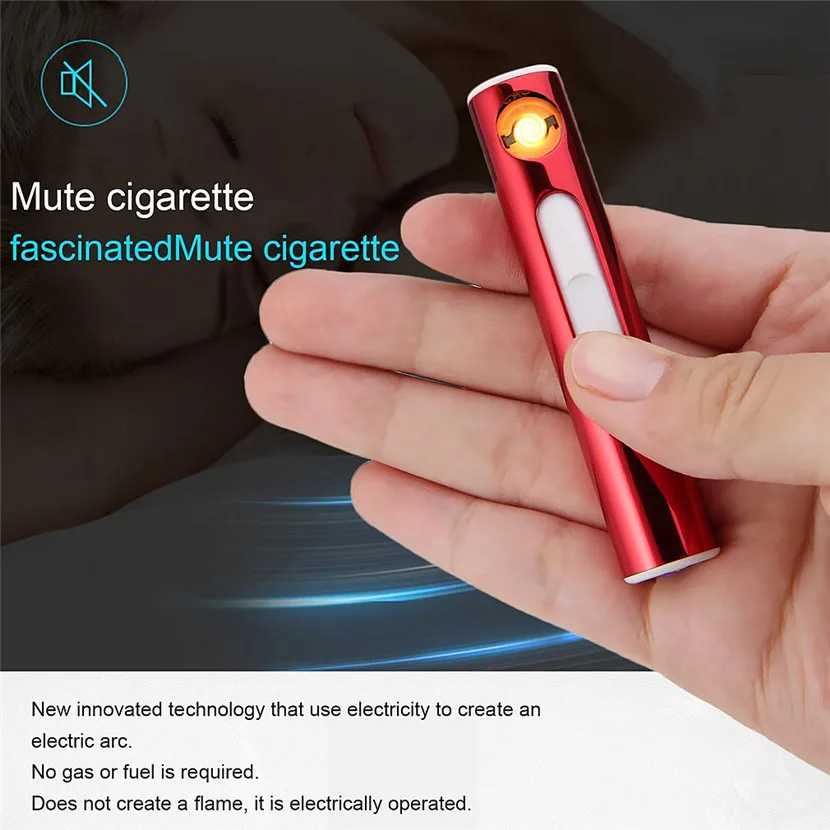 Портативная электронная зажигалка лучшая Usb Зажигалка isqueiro портсигар аксессуары