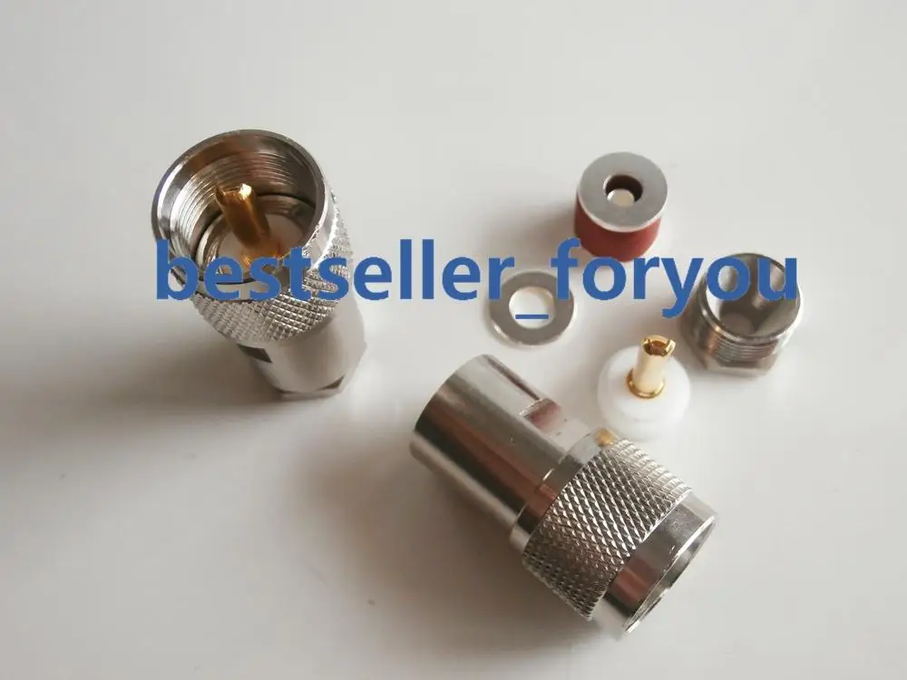 1X UHF зажим PL259 штекер для кабеля LMR195 RG58 RG400 RG142 RF coax разъем | Обустройство дома