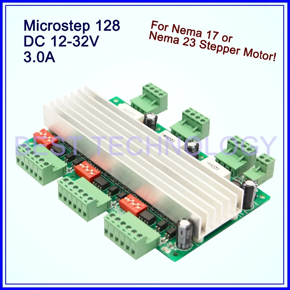 3 осевая плата драйвера с ЧПУ 3A 12 32VDC 128 микрошаговый драйвер двигателя Nema17 Nema 23