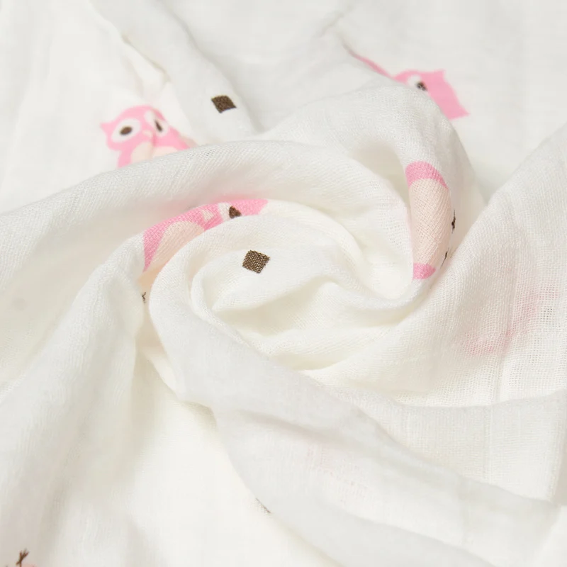 Муслиновые пеленки хлопковые для младенцев одеяла новорожденных Двухслойное