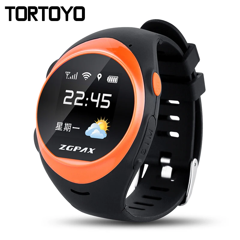 Водонепроницаемые Смарт часы TORTOYO S888A для детей телефон Elder SOS GPS позиционирование