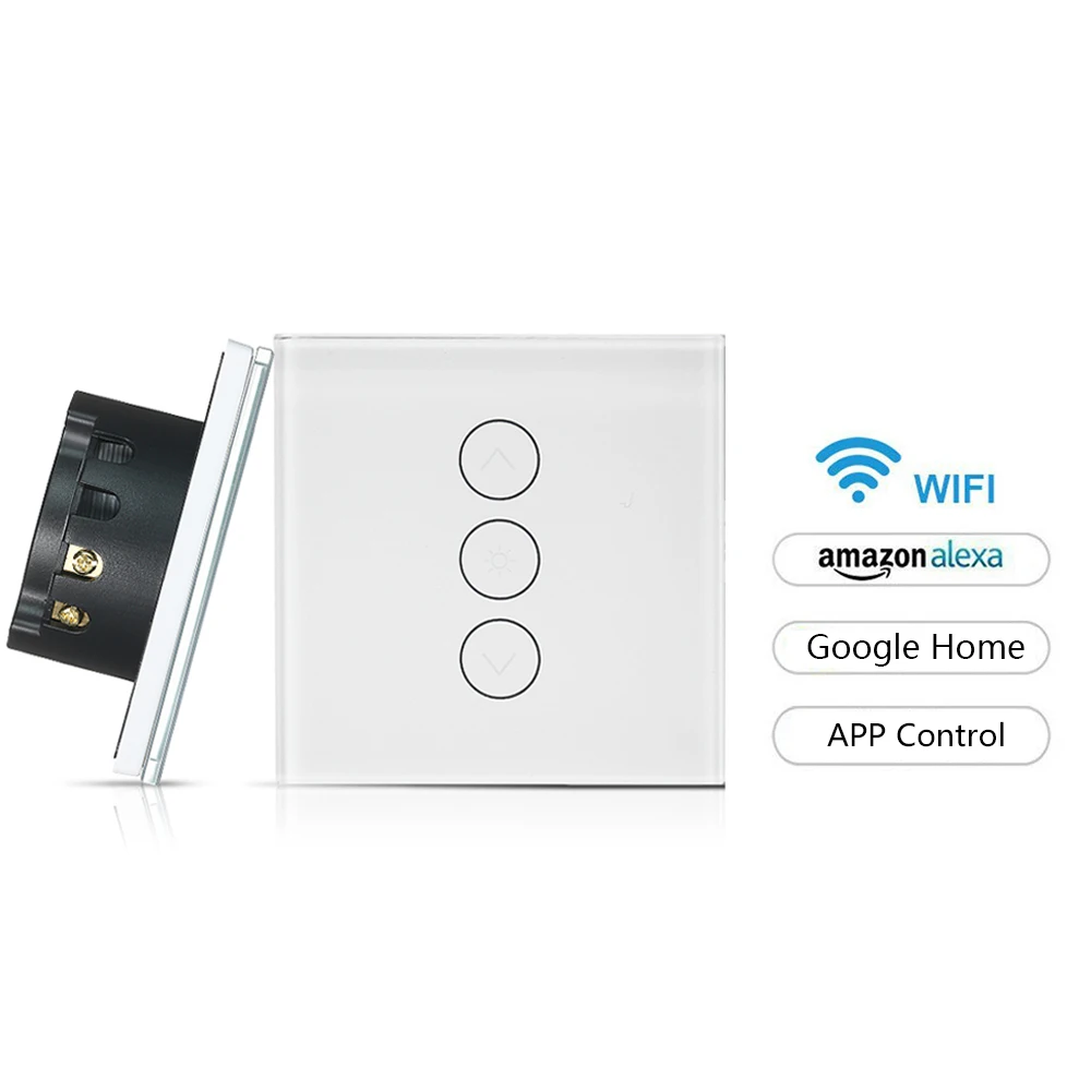 Умный сенсорный стеклянный светильник ель света США/ЕС беспроводной Wi Fi