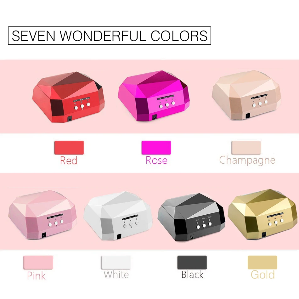 36 Вт УФ-Лампы Сушилка Для Ногтей СВЕТОДИОДНЫЕ Лампы для Гель Светильник ногтя