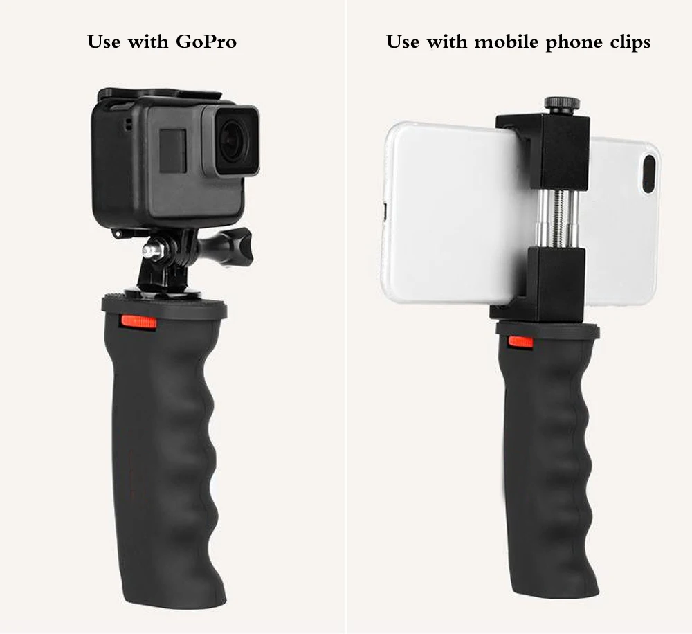 Эргономичное крепление для камеры Совместимо с DSLR camera Camcorder+ GoPro Action camera ручная Ручка Стабилизатор Ручка Держатель подставка