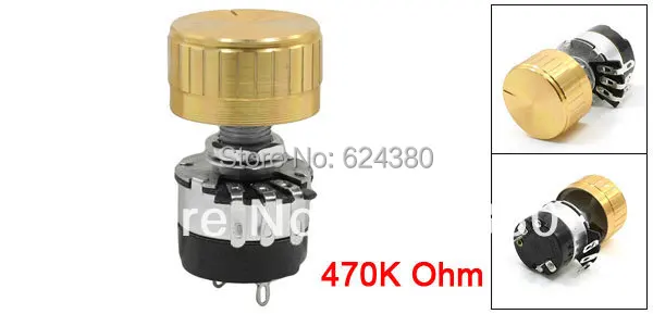 Встроенный переключатель вкл/выкл 470K Ом 5% одноповоротный поворотный