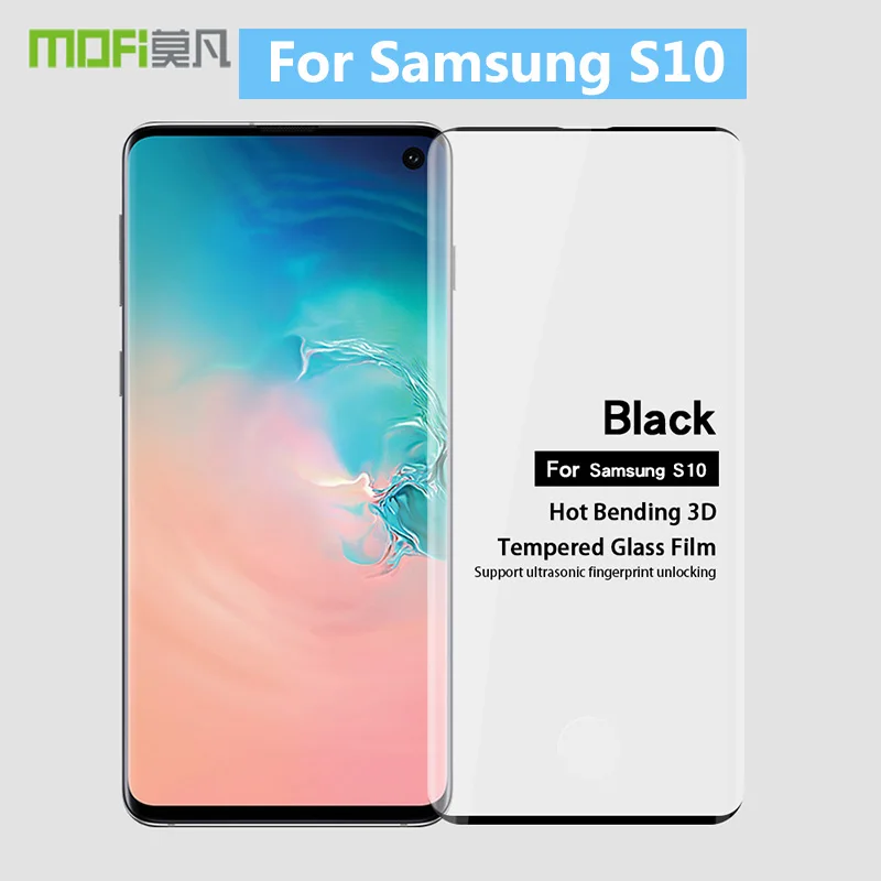Закаленное стекло MOFi для Samsung Galaxy S10 3D изогнутая Защитная пленка с полным