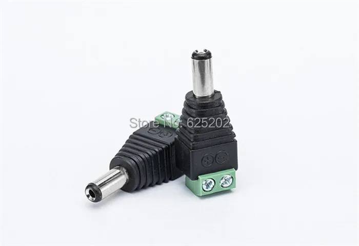 

DC Male Connector for CCTV Cameras Positive and Negative Terminals BNC Connector 5 pieces