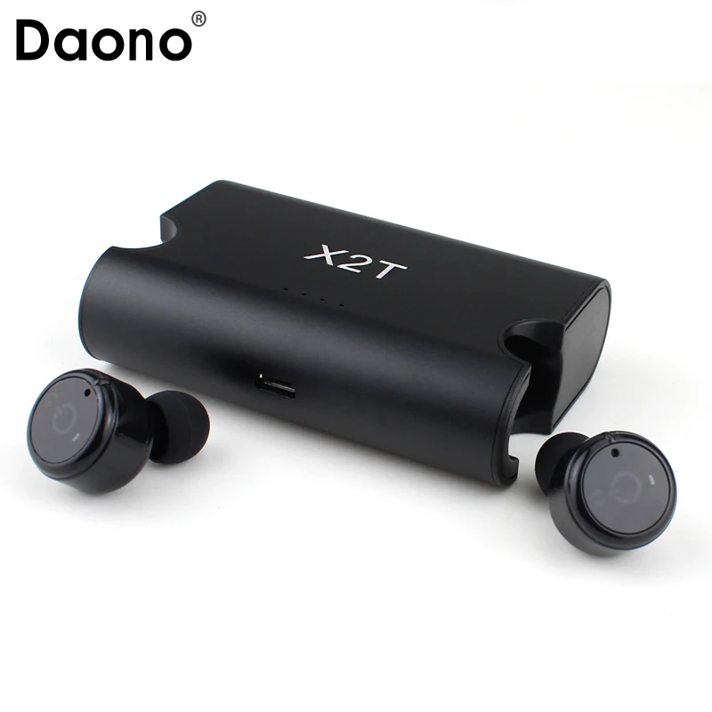Беспроводные спортивные стереонаушники DAONO X2T с зарядным устройством bluetooth V4.2 TWS