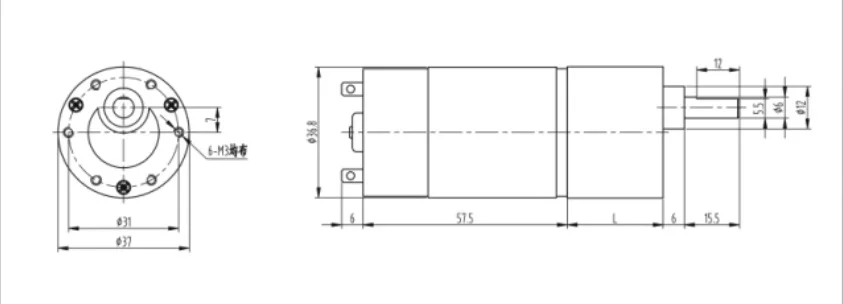 1 шт. GB37-550 Reversa Mini Redutor Do Motor 12 В DC Alto Torque Do Motor Eletronico 12 В двигатель Da Engrenagem