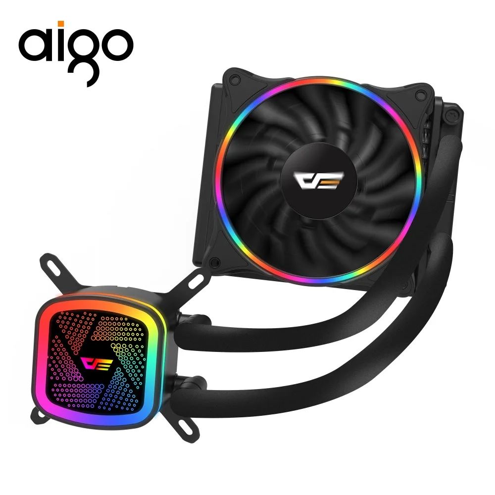 Aigo PC чехол с водяным охлаждением компьютера вентилятор процессора T120/240 кулер для воды радиатор интегрированный Clooer радиатор охлаждения LGA 2011/AM3+/AM4