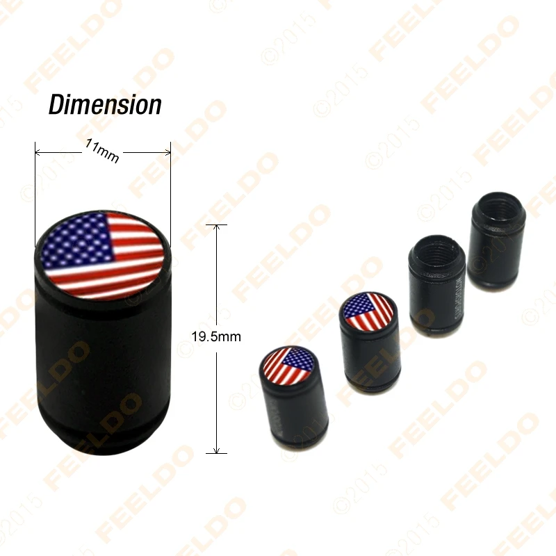 

4Pcs Aluminum Alloy Black 4 Pcs/Set Car Wheel Airtight Tyre Tire Stem Air Valve Caps Fit For Wholesale Mixed Logos Order #941