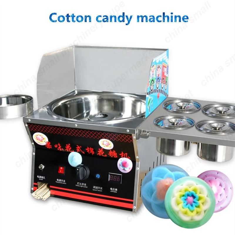 Коммерческие фантазии использование газа DIY Sweet Cotton Candy Maker candyfloss хлопок, сахар, машины снэк-оборудование цветок