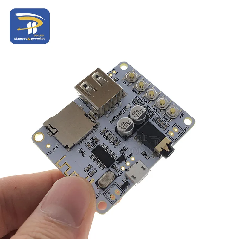 Плата аудиоресивера V5.0 V4.2 с USB-разъемом для TF-карты, декодирование воспроизведения, Предварительный Выход 5 В, беспроводной стерео музыкальный модуль (art.: 7adf1bd96) - 7adf1bd96