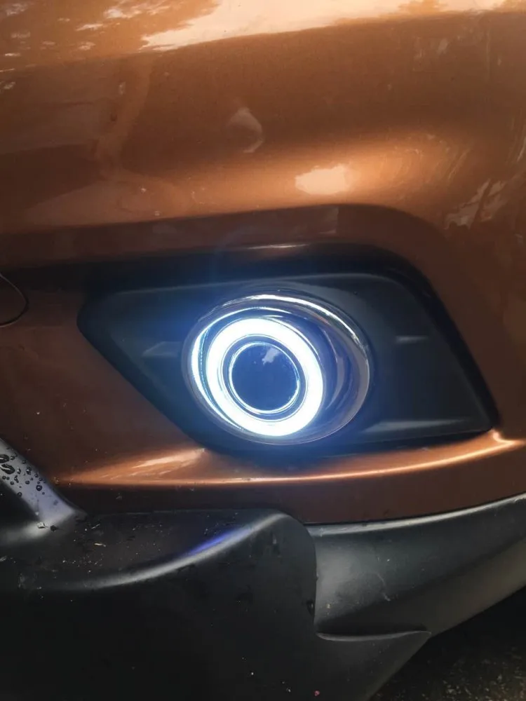 Для Nissan X Trail изгой 2014 2015 2016 светодиодный Ангельские глазки DRL желтый сигнал