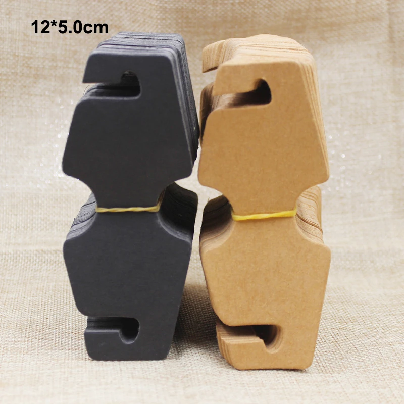 2017 Necklace Card Kraft /Black 12.5x5cm DIY Bracelet Display Hair Clip custom Logo Accept Cost More | Украшения и аксессуары