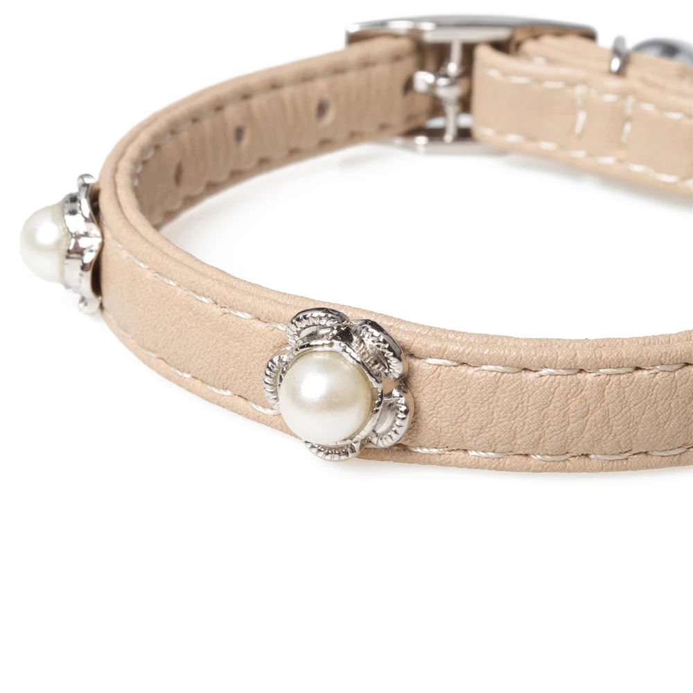 Жемчужный Шарм XSmall кошачий ошейник винтажный цветок щенок колокольчик Teacup