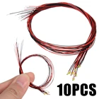 10 шт.компл. 3 В12 В T0603WM SMD Led Предварительно припаянный Micro Litz Проводные провода белый SMD Светодиодная лампа Модель DIY 200 мм длинная